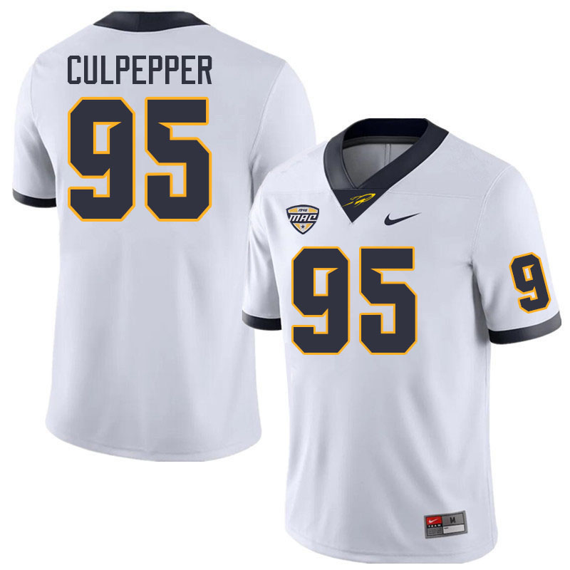 Toledo Rockets #95 Judge Culpepper College Football Jerseys Stitched Sale-White